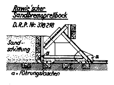 Sandbremsprellbock